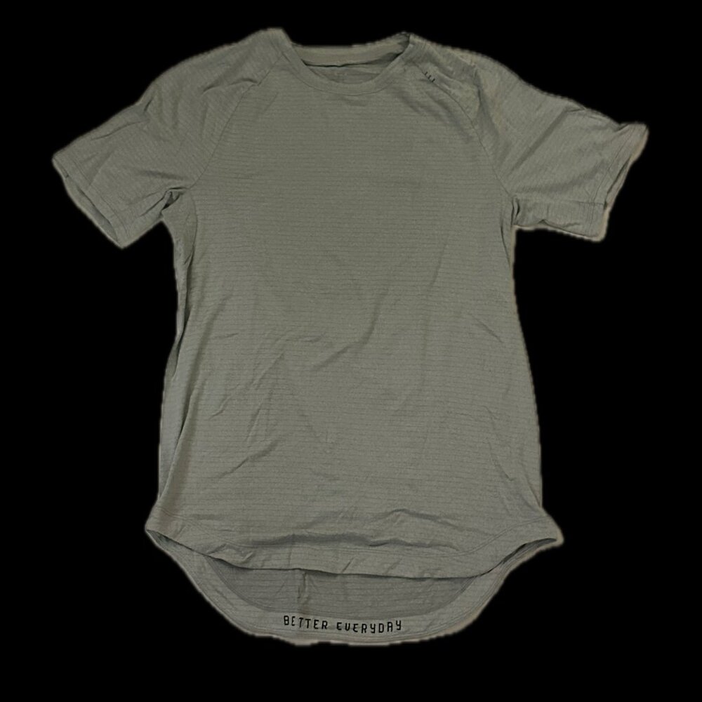 Lululemon Lulu Lemon Mens Short Sleeve T-shirt small grey